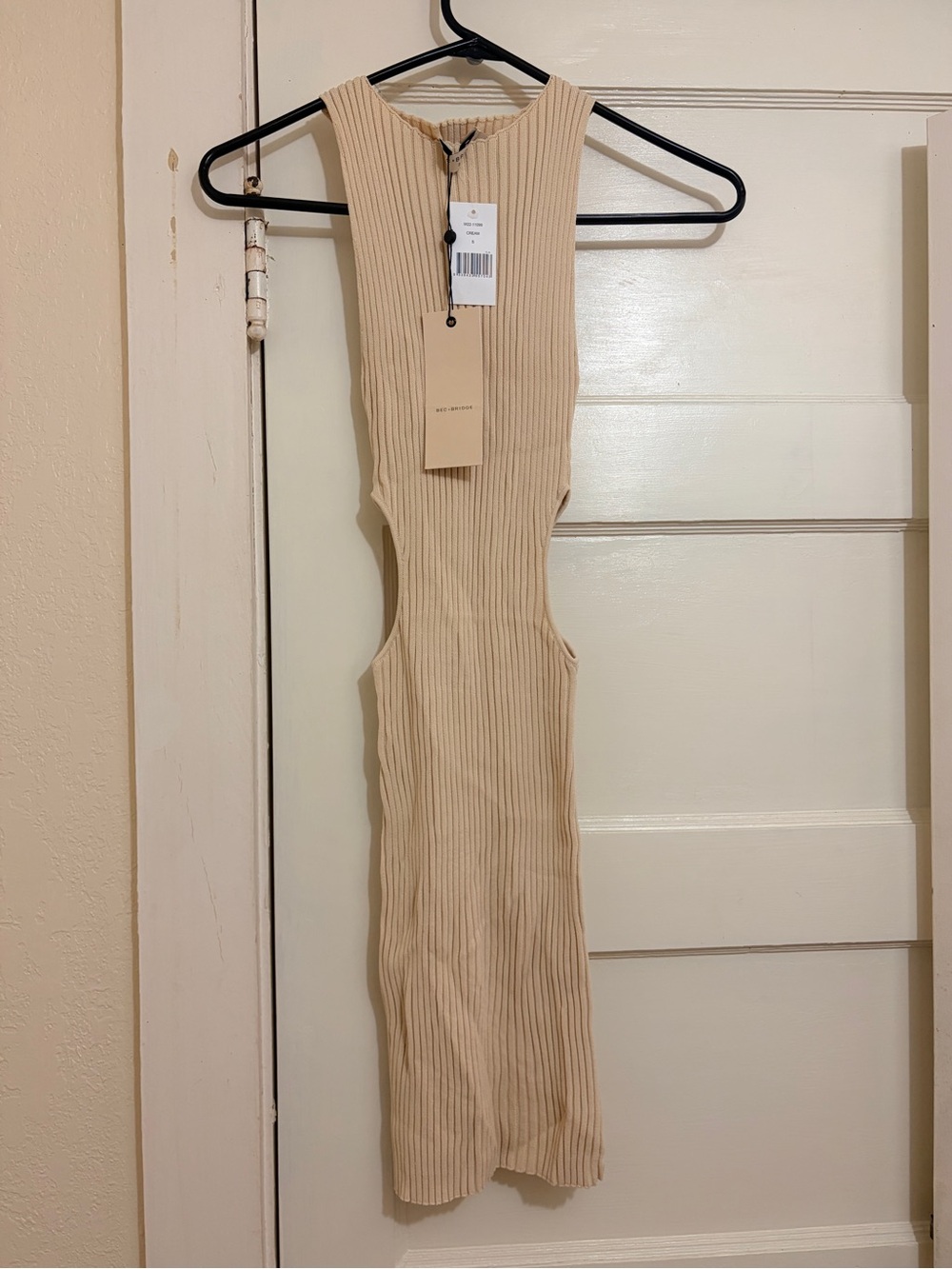 BEC + BRIDGE Alexis Knit Mini Dress Cream Size Small NWT - Picture 2 of 6